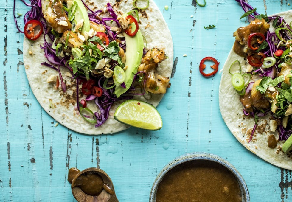 reketaco 2mgrygknzgfunm9h0sa9yw HNQCH7lhR7pQ Thailandske reketacos med peanøttsaus Lise Finckenhagen